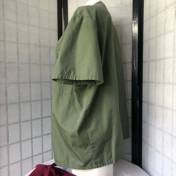 Scrubs size large women’s, blue, green, maroon, blue 4 pieces, work clothes - Picture 2 of 8